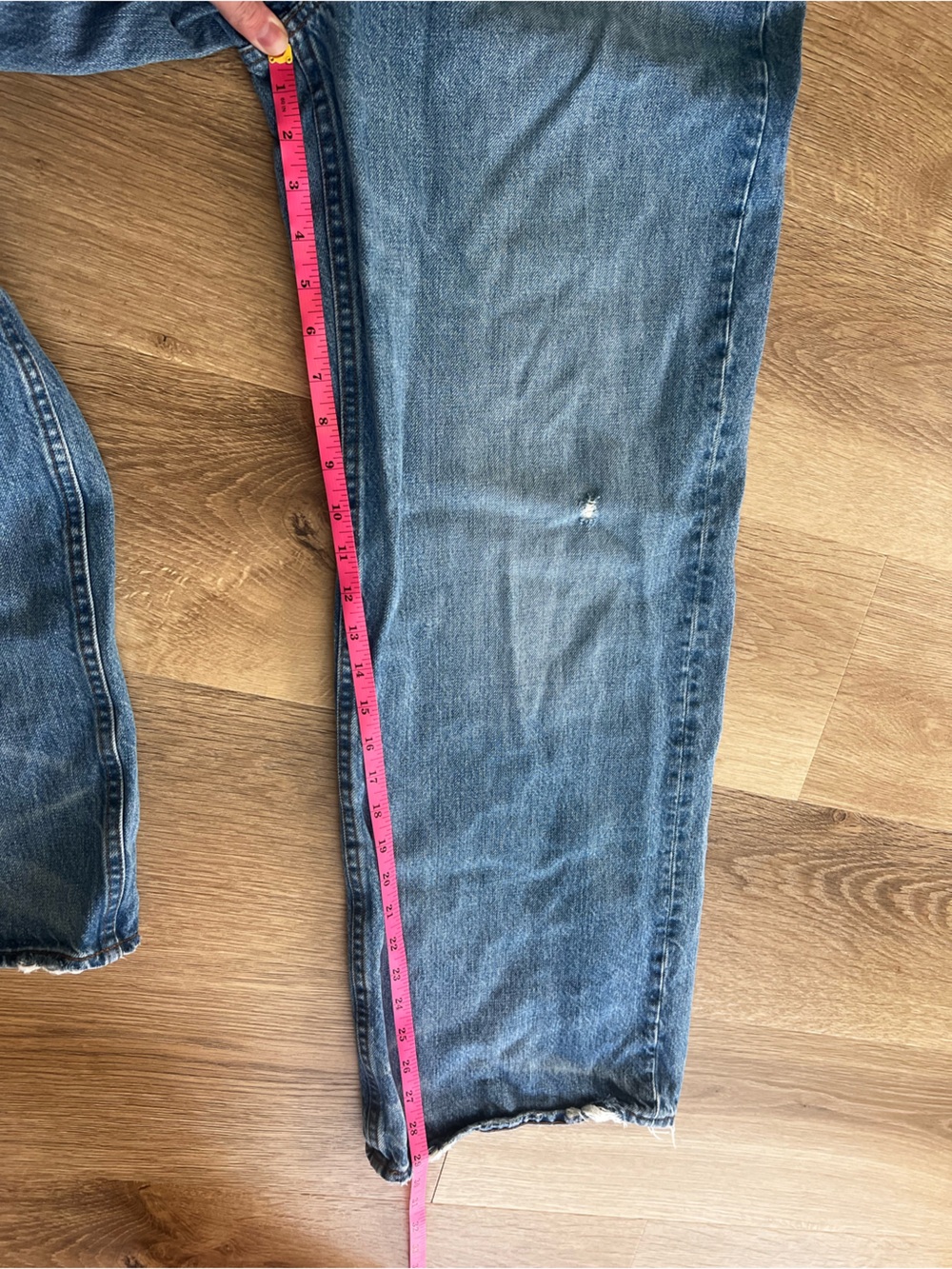 Madewell Low Slung Baggy Light Blue Wide-Leg Jeans - Picture 11 of 15